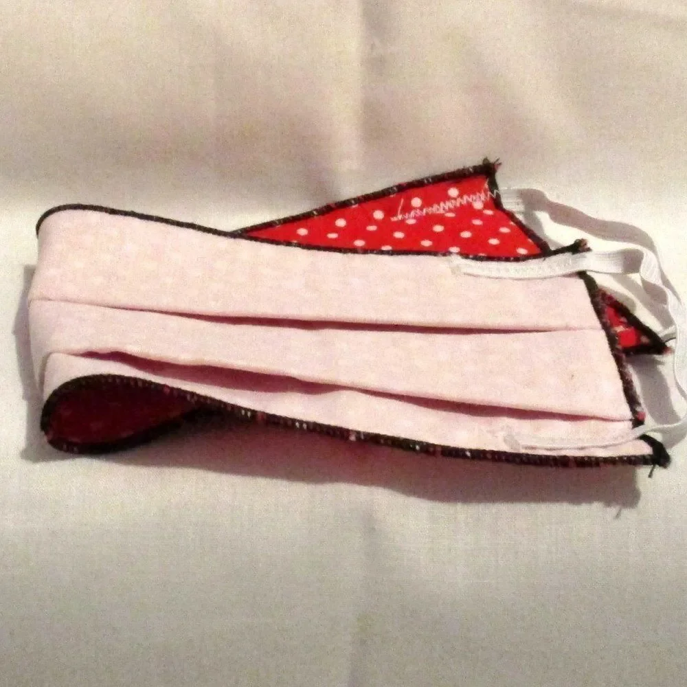 Face Mask Red Polka Dot